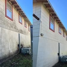 Soft-Wash-Building-Cleaning-to-Preserve-Paint-in-Cantonment-Florida 1